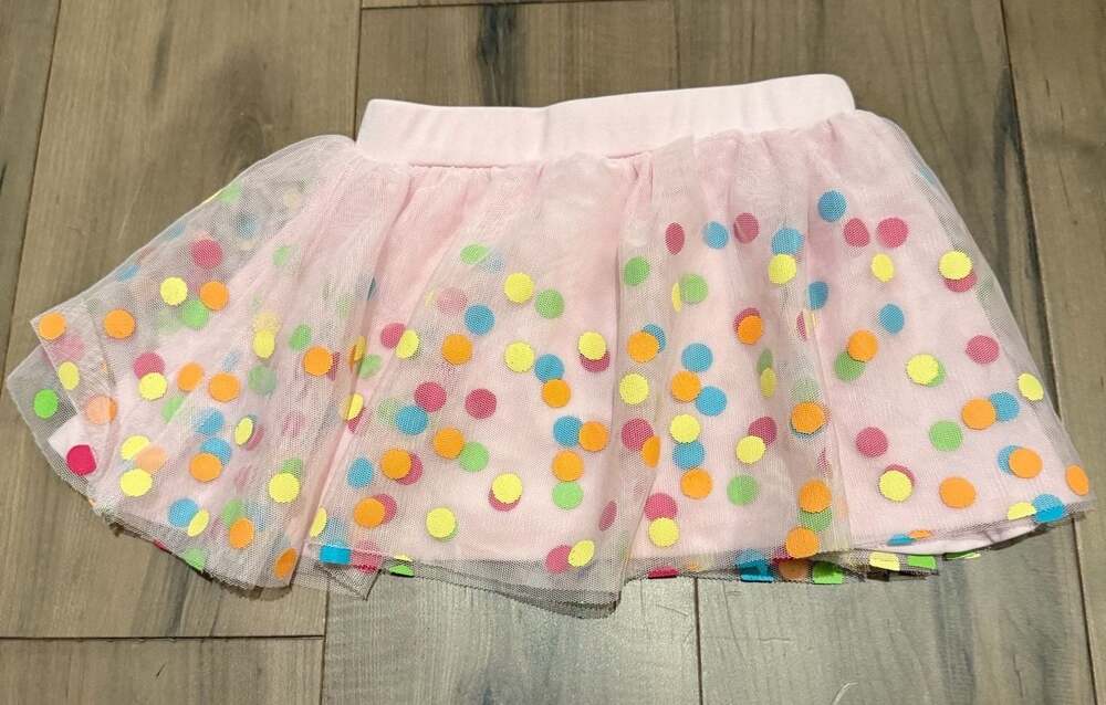 Disney Confetti Tulle Skirt Pale Pink Size 2T